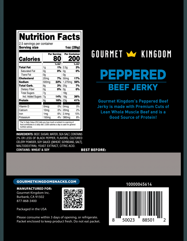 Peppered Beef Jerky - 2.5oz - Image 2