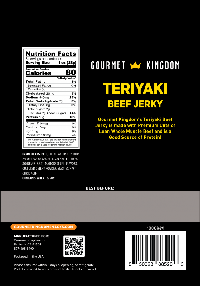 Teriyaki Beef Jerky - 5oz - Image 2
